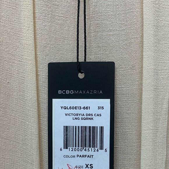 BCBGMAXAZRIA VICTORYIA Lace Inset Cotton Dress - Picture 3 of 3